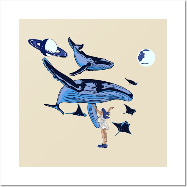 Mystical Whale Wall Art by Mako Design 